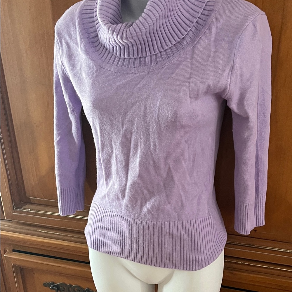 Lilac Cowl Neck Women's Sweater